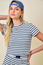 Lisa Striped Crewneck Top