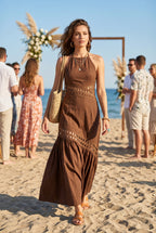 Dylan Lace Trimmed Maxi Dress