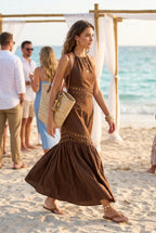 Dylan Lace Trimmed Maxi Dress