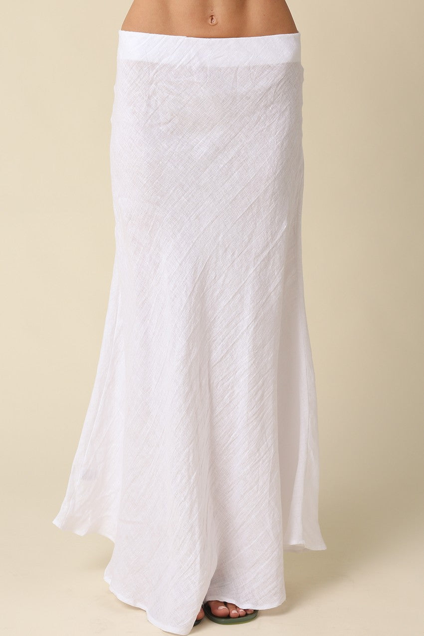 Camryn Coastal Linen Skirt