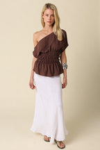 Camryn Coastal Linen Skirt