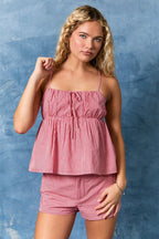 Sadie Spaghetti Babydoll Top