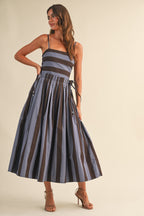 Palmstead Stripe Midi Dress