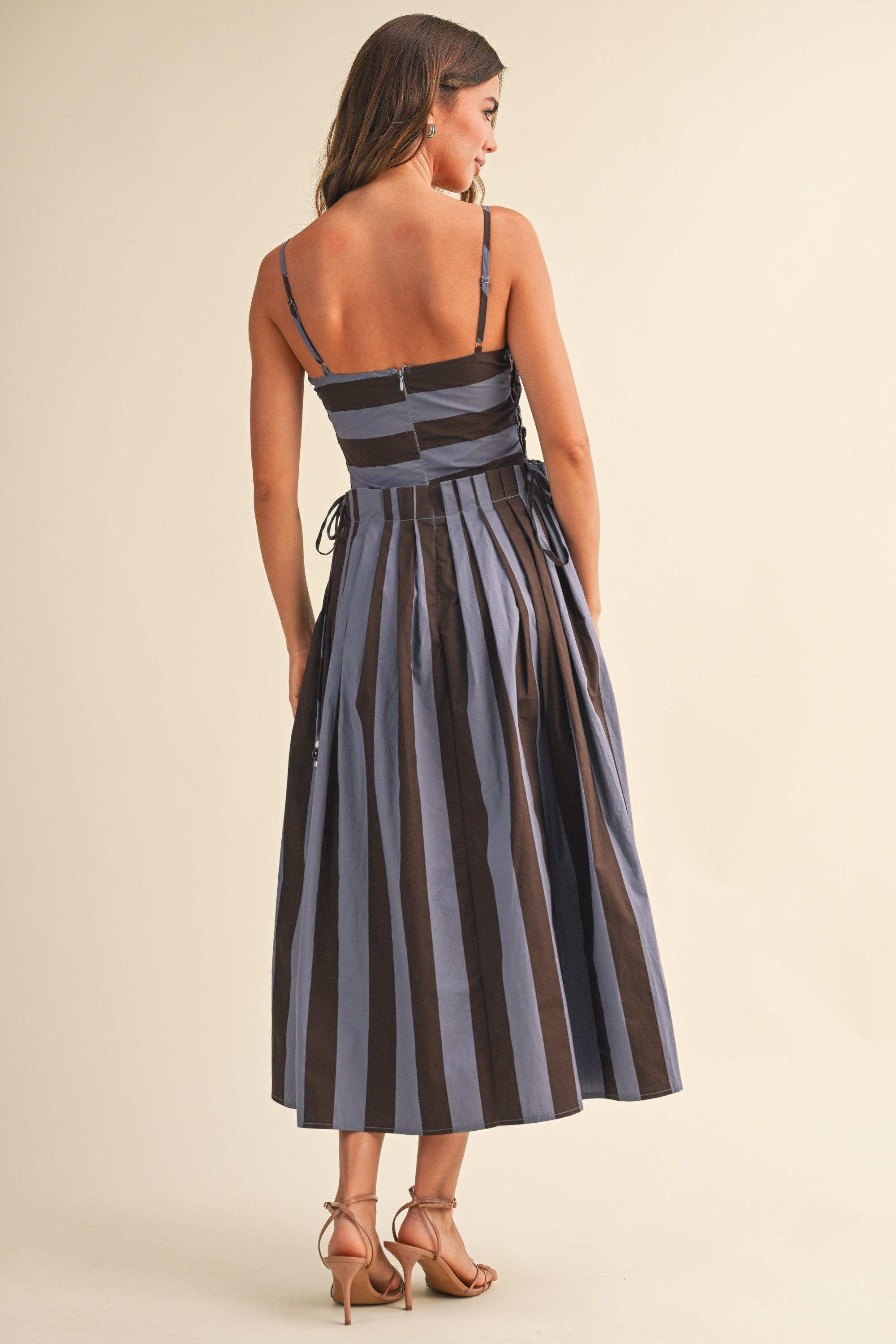 Palmstead Stripe Midi Dress