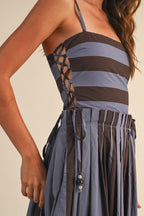 Palmstead Stripe Midi Dress