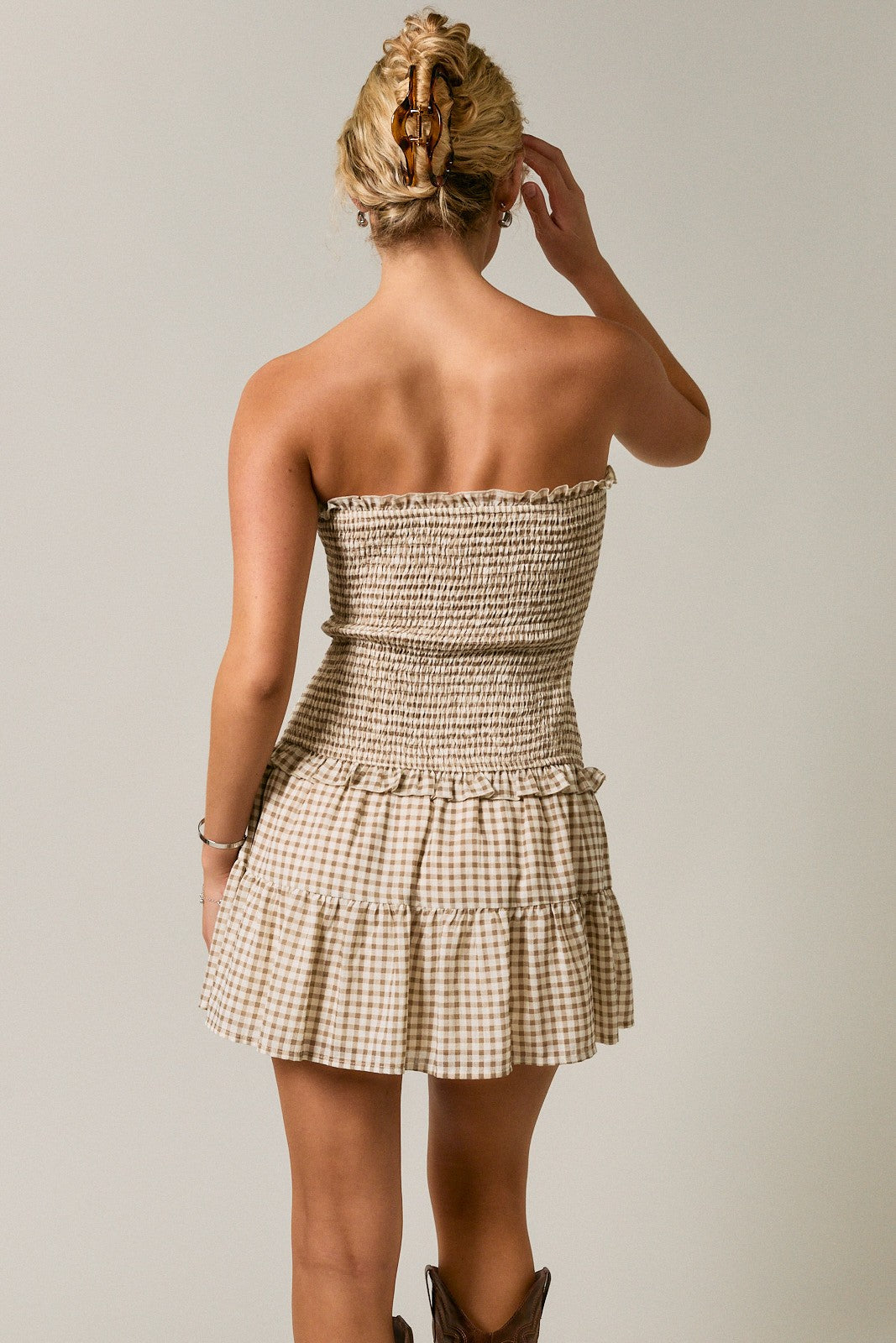 Shannon Smocked Bodice Tube Dress