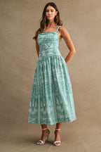 Gracie Paisley Print Midi Dress
