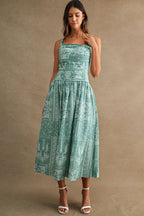 Gracie Paisley Print Midi Dress