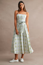 Anabel Spaghetti Strap Midi Dress