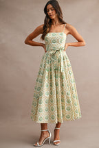 Anabel Spaghetti Strap Midi Dress