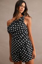 Miah One Shoulder Top And Shorts Set