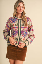 The Sloane Heart Cardigan