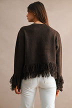Odele Fringe Hem Cardigan