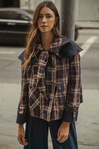 Nixie Reversible Detachable Cape Jacket