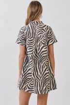 Lexi Zebra Print Mini Dress