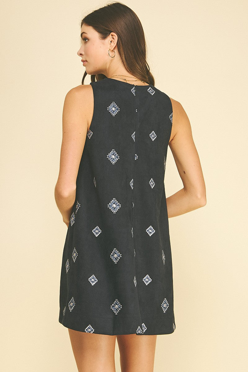 Ada Embroidered Mini Dress