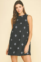 Ada Embroidered Mini Dress
