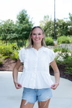 Wilder Ruffle Peasant Blouse
