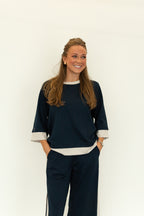 The Sutton Luxe Colorblock Top