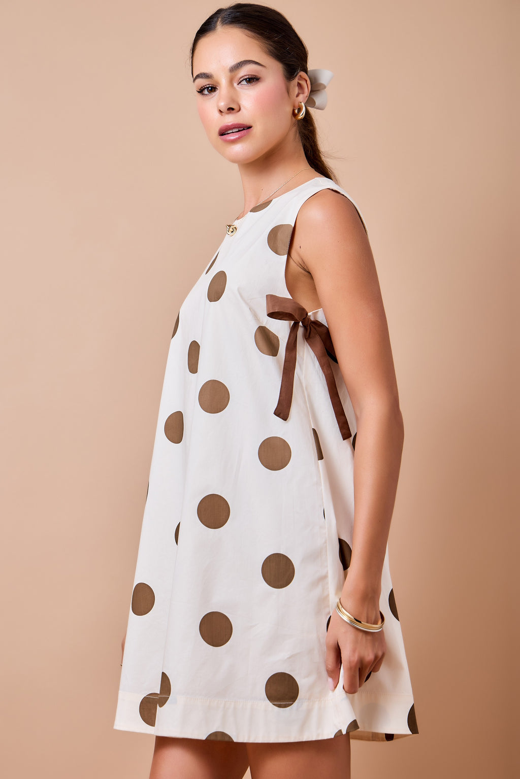 Sutton Polka Dot Shift Mini Dress