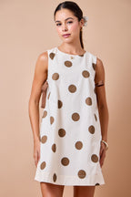 Sutton Polka Dot Shift Mini Dress