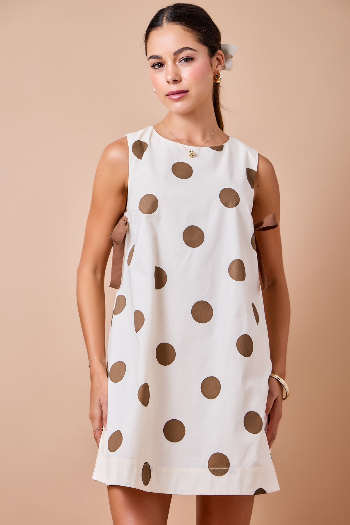 Sutton Polka Dot Shift Mini Dress