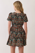 Monroe Floral Belted Mini Dress
