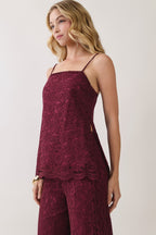Della Lace Sleeveless Top