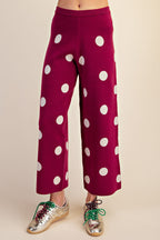 Gemma Polka Dot Knit Pants