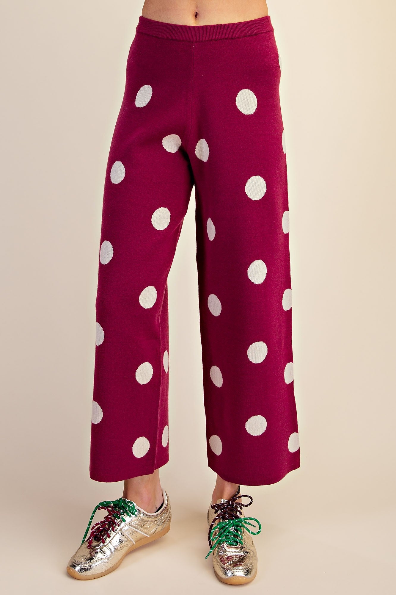 Gemma Polka Dot Knit Pants
