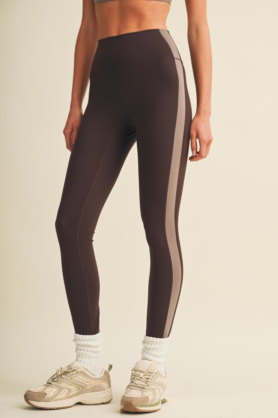 Side Contrast Block Legging