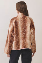 Sandy Fawn Spot Plush Jacket