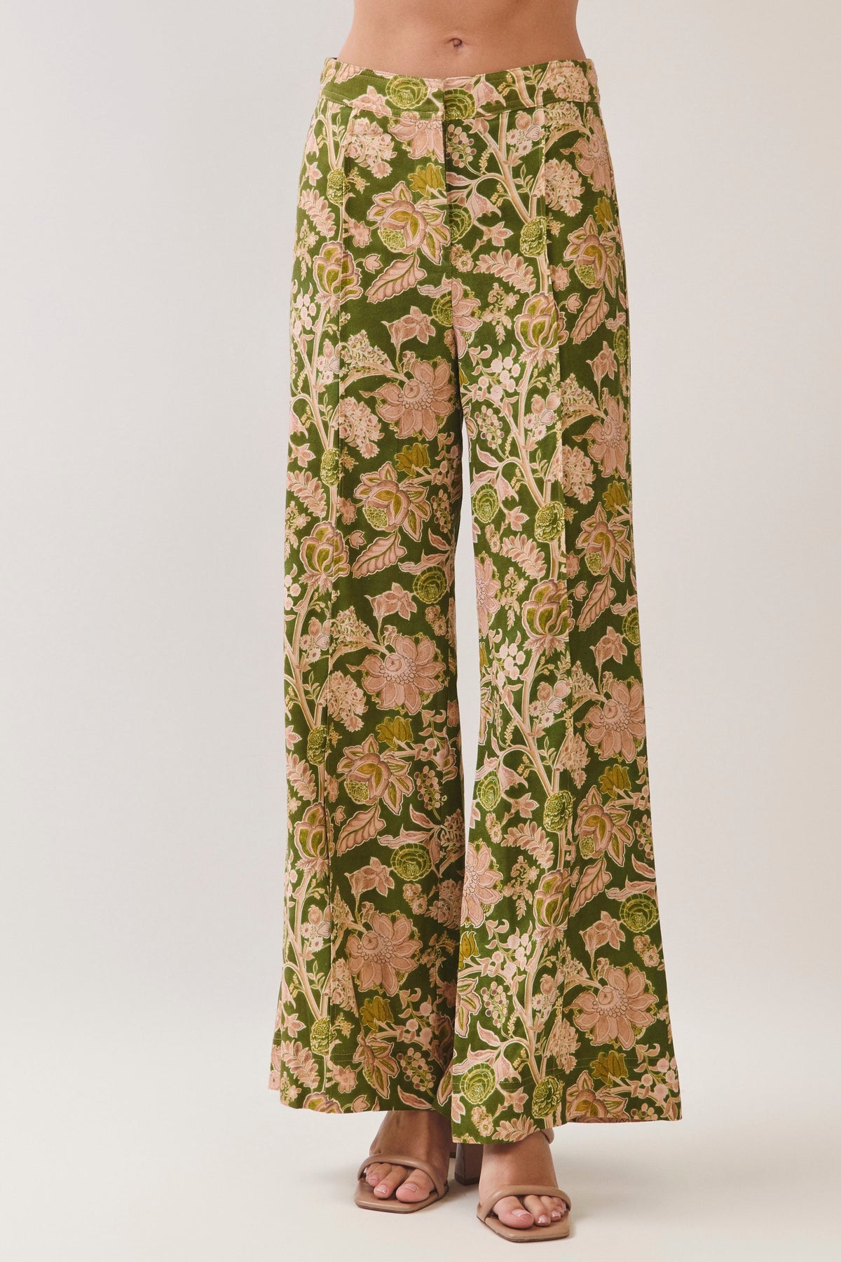 Claire Floral Print Wide Leg Pants