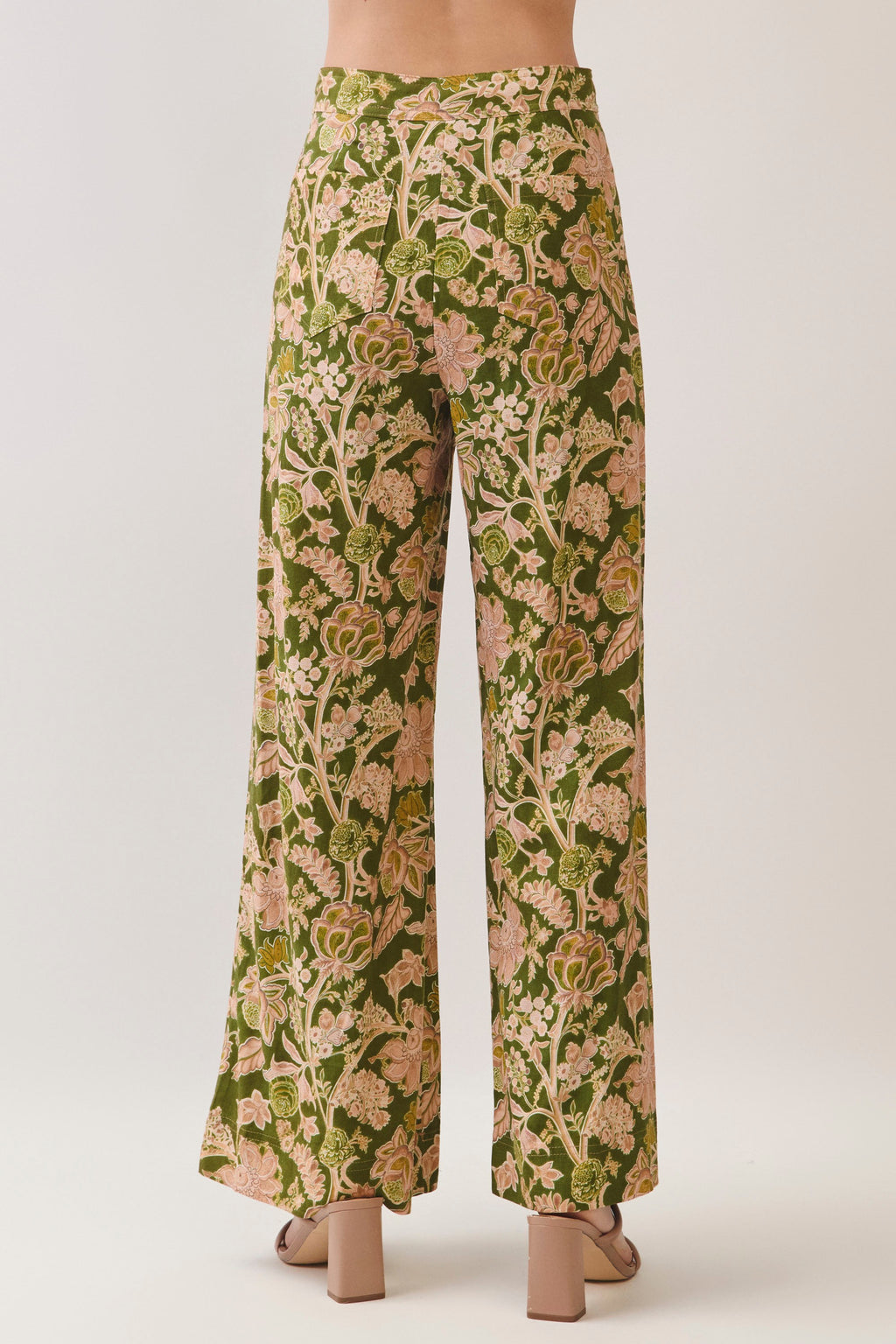 Claire Floral Print Wide Leg Pants