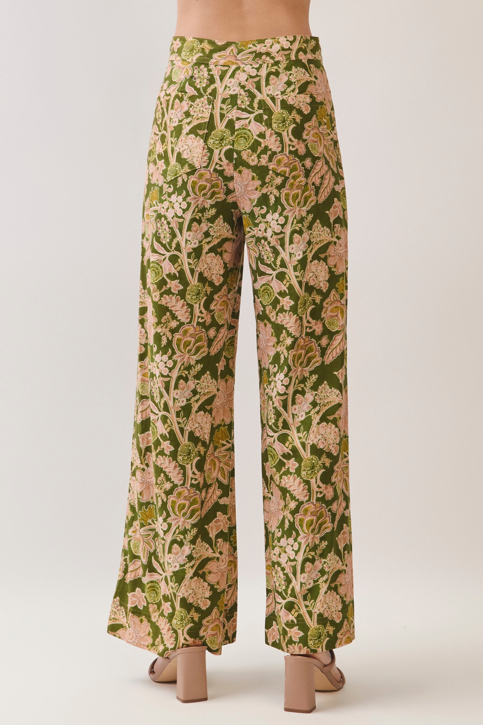 Claire Floral Print Wide Leg Pants