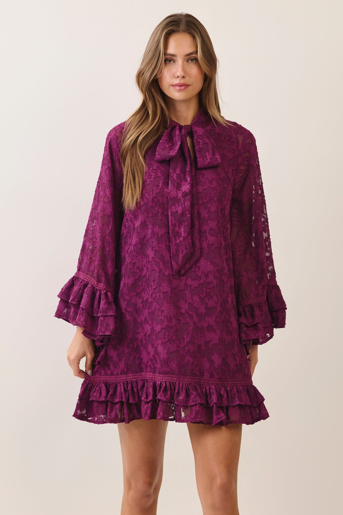 Carley Ruffle Mini Dress