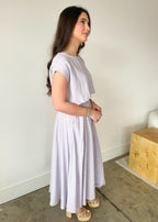 Elara Airy Two-Piece Midi Skirt Set