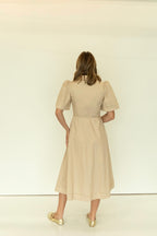Evelyn Tie Waist Collar Dress