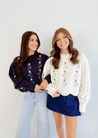 Lily Floral Embroidered Sweater
