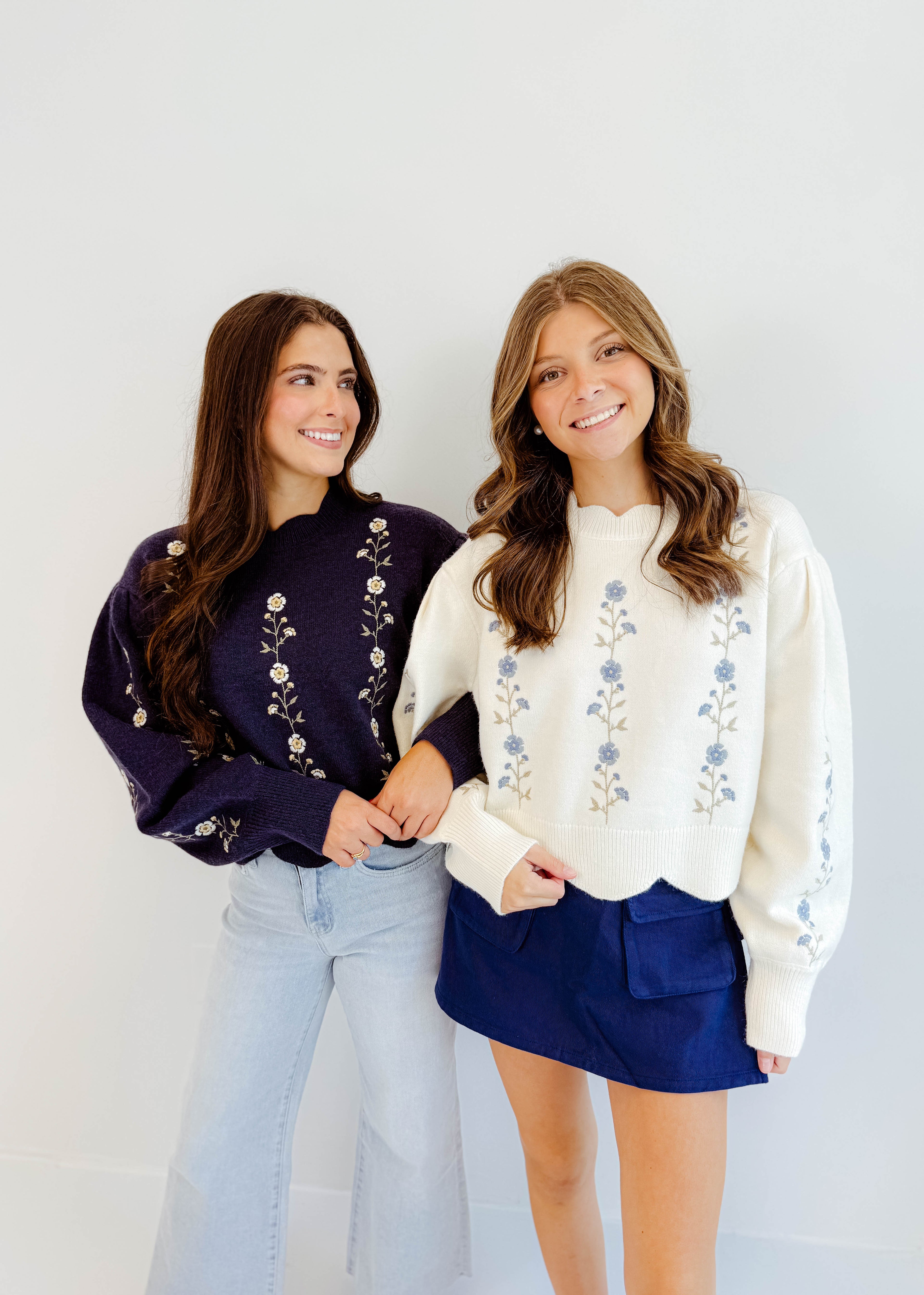 Lily Floral Embroidered Sweater