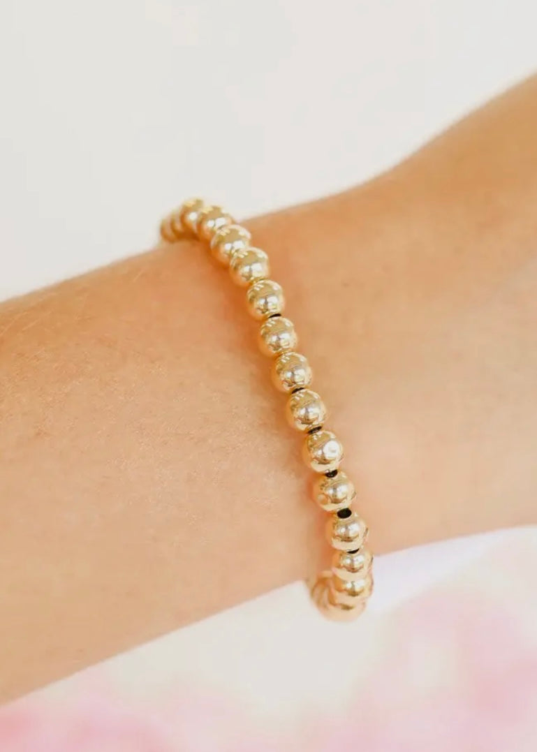 Gold Beaded Bracelet