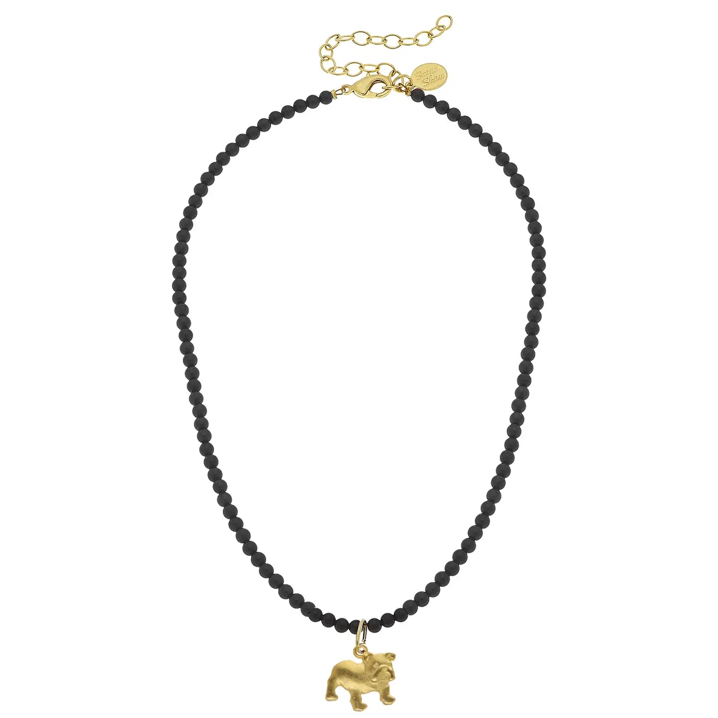 Mini Bulldog Onyx Alys Necklace