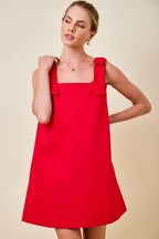 Bethany Bow Strap Mini Dress