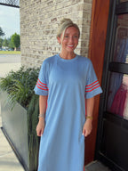 Mia Varsity Stripe Maxi Dress