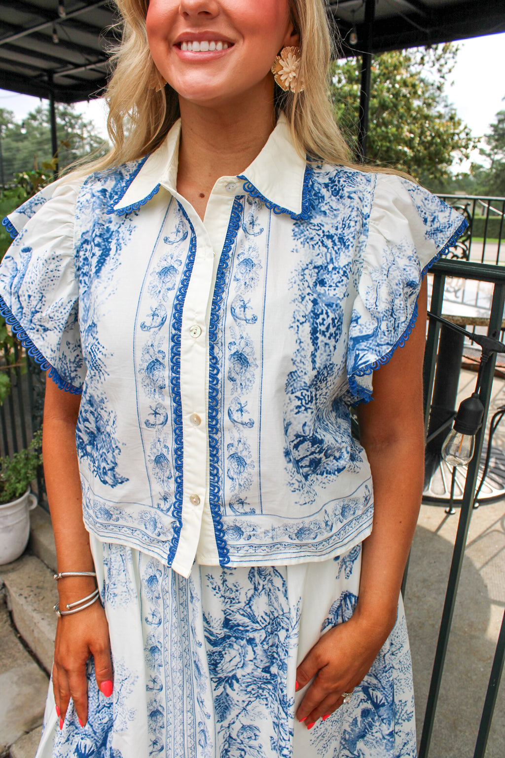 Nantucket Floral Blouse