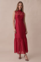 Evie Mock Neck Maxi Dress