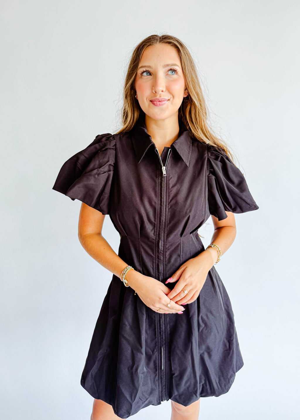 Katie Zip Up Mini Dress