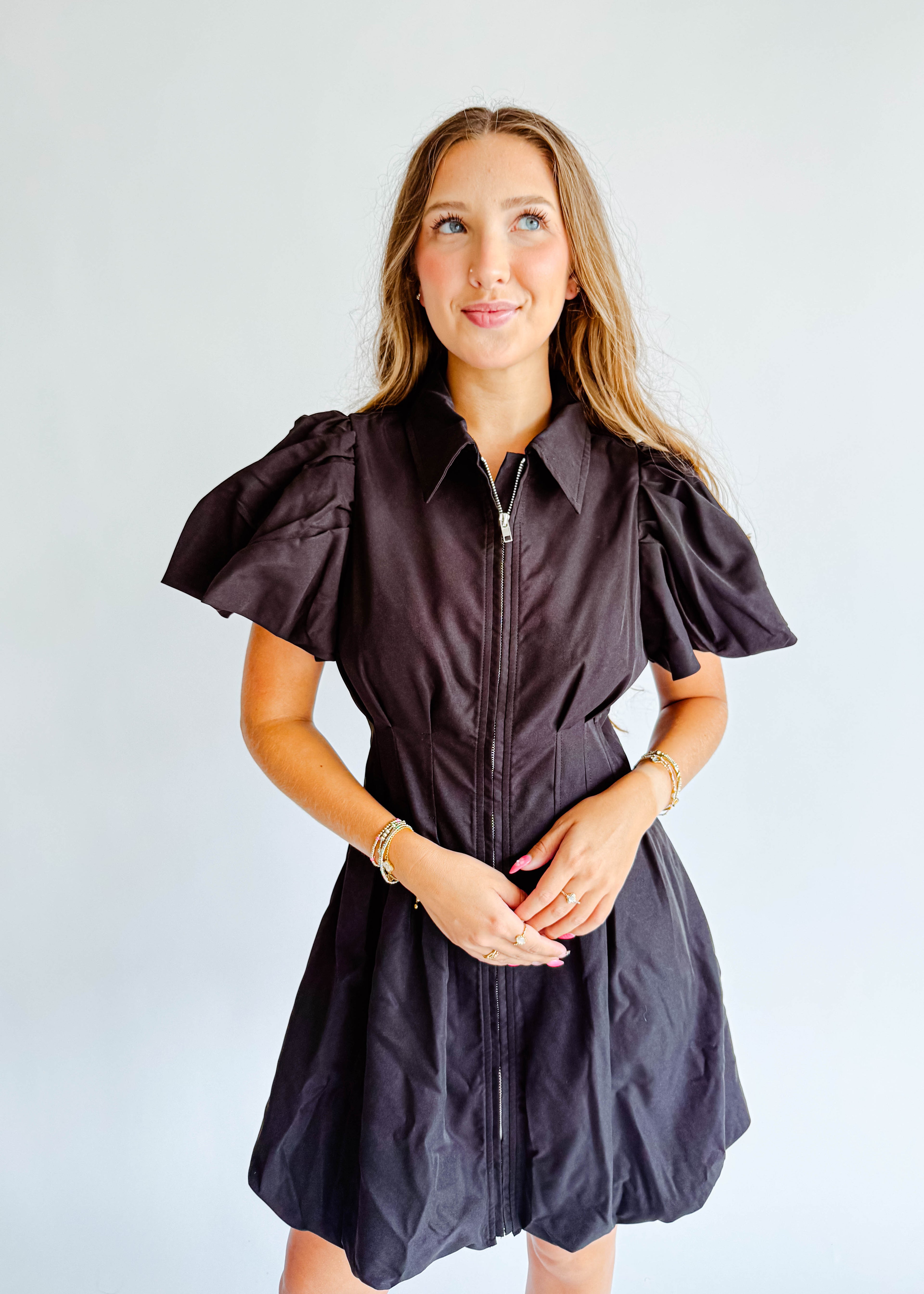 Katie Zip Up Mini Dress