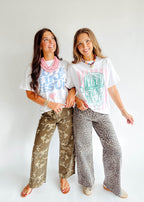 Tara Wide Leg Camo Pants