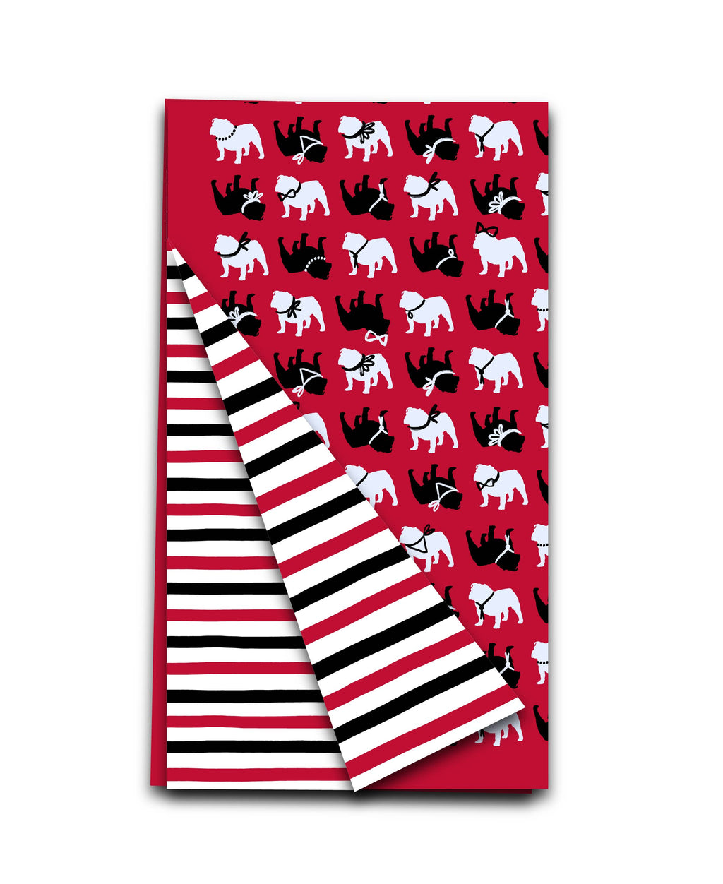 Double Sided Spirit Bulldog Tea Towel